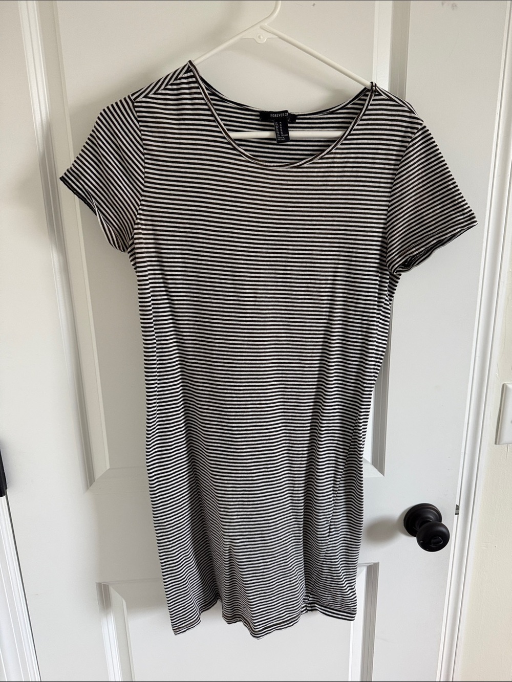 Striped short sleeve dress